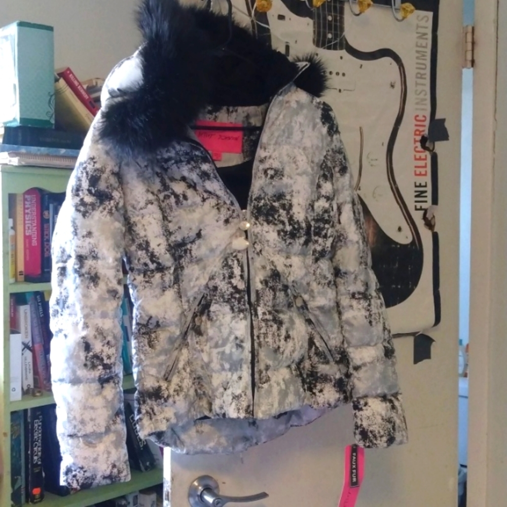 Betsy Johnson l Snowflake Coat Couture XS